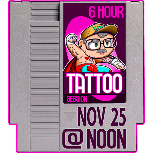 6 Hour Tattoo Session with CK November 25th, 2023