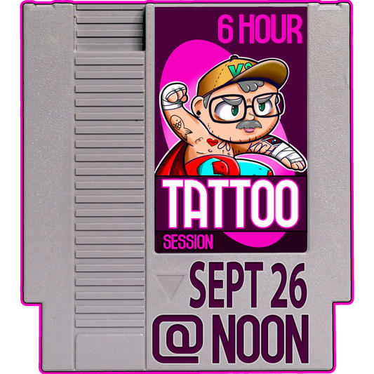 6 Hour Tattoo Session with CK September 26th, 2023