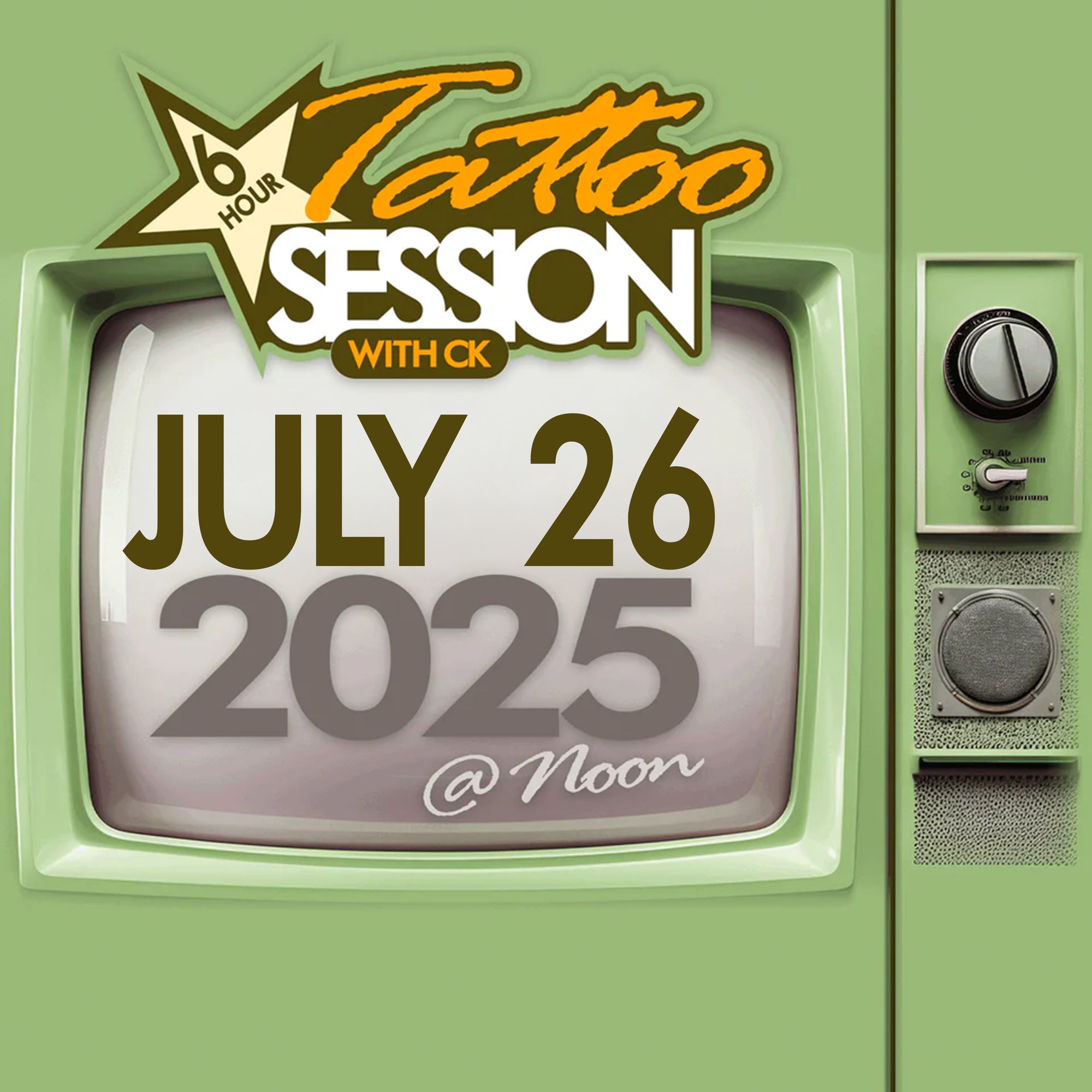 6 hour Tattoo Session with CK July 26, 2025